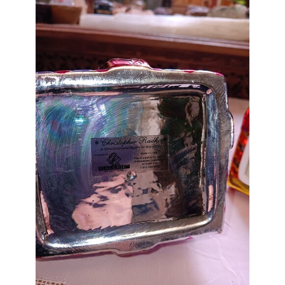 Radko 2004 "Tower of Gifts" 7.5" Jar Candy Dish - Picture 4 of 4